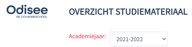 keuze academiejaar